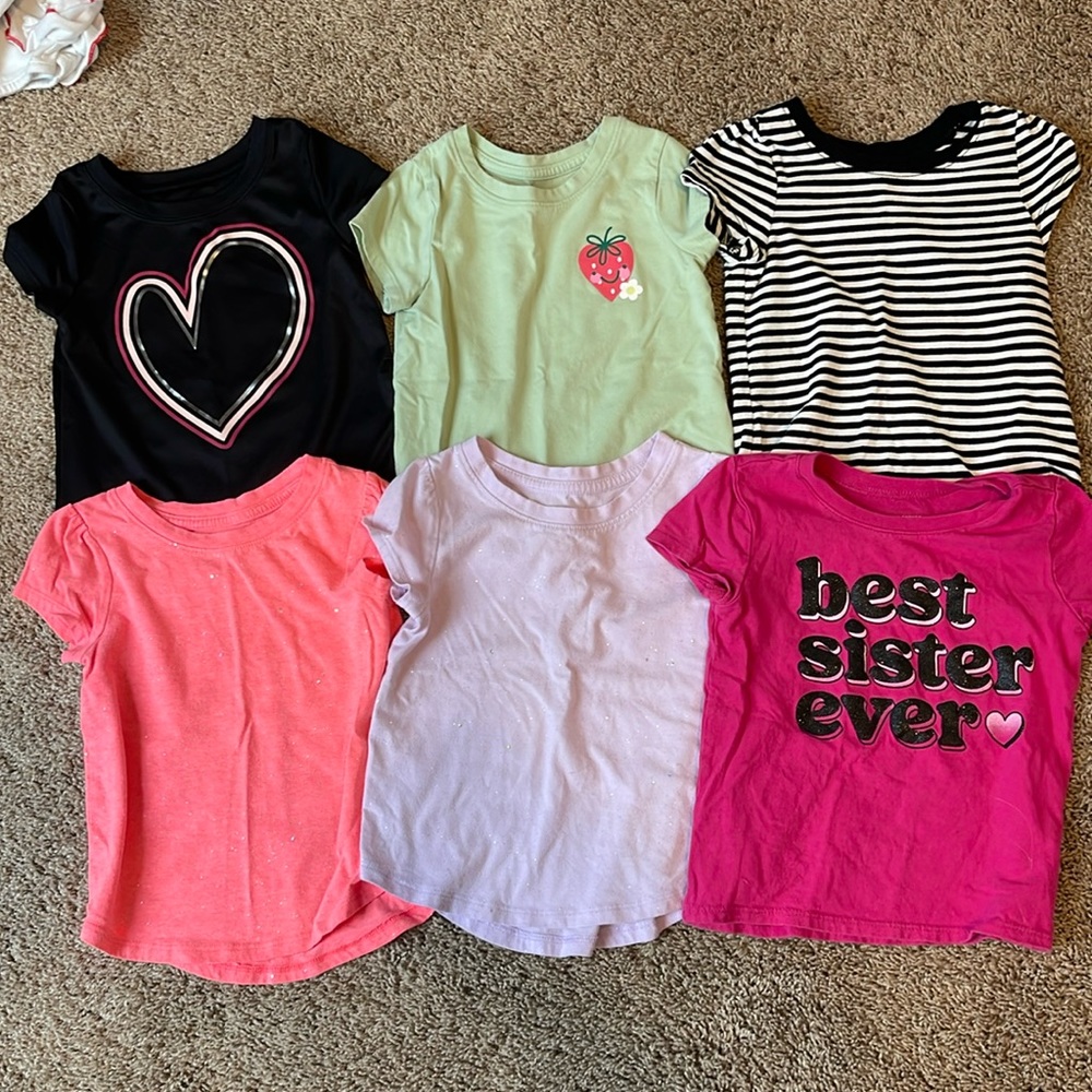 Lot of 6 short sleeve tops size 3t
